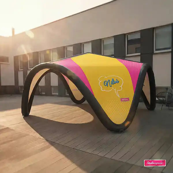 Efekt wizualizacji namiotu stałociśnieniowego Nilus dzięki AR – widok przed produkcją